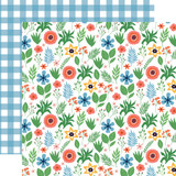 Summertime: Summer Floral 12x12 Patterned Paper
