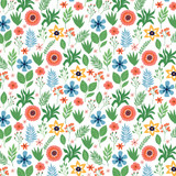 Summertime: Summer Floral 12x12 Patterned Paper