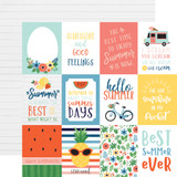 Summertime: 3x4 Journaling Cards 12x12 Patterned Paper
