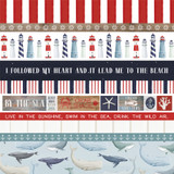 By the Sea: Border Strips 12x12 Patterned Paper By the Sea: Border Strips 12x12 Patterned Paper