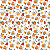 Happy Fall: Fresh Fall Flowers 12x12 Patterned Paper