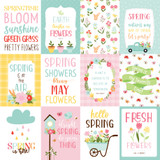 Welcome Spring: 3x4 Journaling Cards 12x12 Patterned Paper