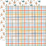 Welcome Baby Boy: Boy Plaid 12x12 Patterned Paper