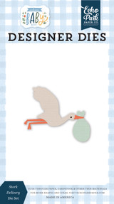 Welcome Baby Boy: Stork Delivery Small Die Set