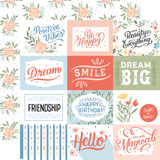 Salutations No. 1: 4x3 Journaling Cards 12x12 Patterned Paper