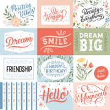 Salutations No. 1: 4x3 Journaling Cards 12x12 Patterned Paper