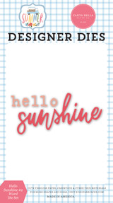 Summer: Hello Sunshine #2 Word Small Die Set