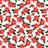 Happy Christmas: Popping Poinsettias 12x12 Patterned Paper