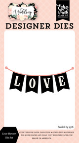 Wedding: Love Banner Small Die Set