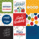 Birthday Salutations: 4x4 Journaling Cards 12x12 Patterned Paper