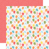 Birthday Girl: Bouncing Balloons 12x12 Patterned Paper