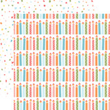 Birthday Girl: Cluster of Candles 12x12 Patterned Paper
