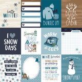 Snowed In: 3x4 Journaling Cards 12x12 Patterned Paper
