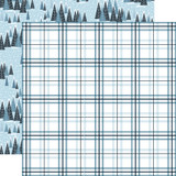 The Magic Of Winter: Cold Plaid 12x12 Patterned Paper