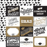 Graduation: 4x3 Journaling Cards 12x12 Patterned Paper