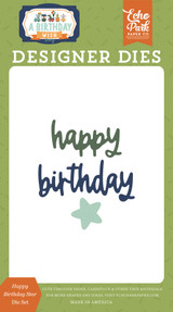 A Birthday Wish Boy: Happy Birthday Star Small Die Set
