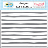 Sun Kissed: Life Is Sweet Stripes Stencil