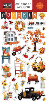 Fall Fun 6x13 Chipboard Accents