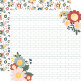 Good To Be Home: Backsplash Bouquets 12x12 Patterned Paper
