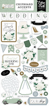 Wedding Bells 6x13 Chipboard Accents