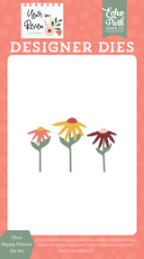 Year In Review: Three Happy Flowers Small Die Set