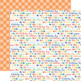 Make A Birthday Wish Boy: Birthday Phrases 12x12 Patterned Paper