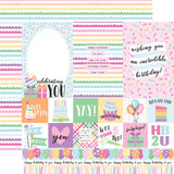 Make A Birthday Wish Girl: Multi Journaling Cards 12x12 Patterned Paper