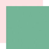Telling Our Story: Green / Lt. Pink 12x12 Coordinating Solid Paper