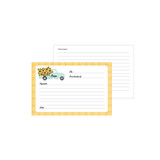 Sunflower Summer Recipe Cards