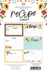Sunflower Summer Recipe Cards