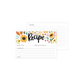 Sunflower Summer Recipe Cards