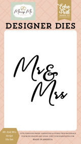 Marry Me: Mr And Mrs Script Small Die Set