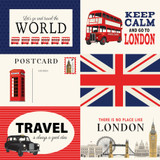 London: 6x4 Journaling Cards 12x12 Patterned Paper
