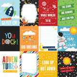 Blast Off: 3x4 Journaling Cards 12x12 Patterned Paper