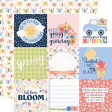 Blossoms And Bees: 4x4 Journaling Cards 12x12 Patterned Paper