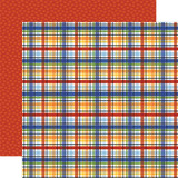 Born To Travel: See The Sights Plaid 12x12 Patterned Paper