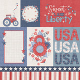 Yankee Doodle: Freedom Journaling Cards 12x12 Patterned Paper