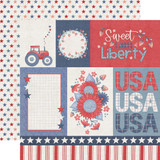Yankee Doodle: Freedom Journaling Cards 12x12 Patterned Paper
