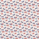 Yankee Doodle: Red White And Blue Bows 12x12 Patterned Paper