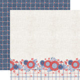 Yankee Doodle: American Made Flowers 12x12 Patterned Paper