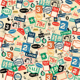 Mercantile: Mercantile Ad Clippings 12x12 Patterned Paper