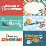 Summer Break: 6x4 Journaling Cards 12x12 Patterned Paper