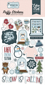 Winter Fun Puffy Stickers