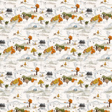 Winnie The Pooh Autumn: Fall Days Map 12x12 Patterned Paper