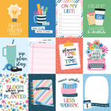 Plan On It: 3x4 Journaling Cards 12x12 Patterned Paper
