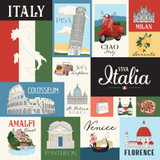 Italy: Multi Journaling Cards 12x12 Patterned Paper