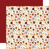 Americana: Faith Family Fall Floral 12x12 Patterned Paper