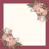 Pressed Floral: Full Of Magic Floral Frame 12x12 Patterned Paper Pressed Floral: Full Of Magic Floral Frame 12x12 Patterned Paper