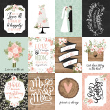 Our Wedding: 3x4 Journaling Cards 12x12 Patterned Paper
