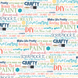 Craft and Create: Crafty & Happy 12x12 Patterned Paper